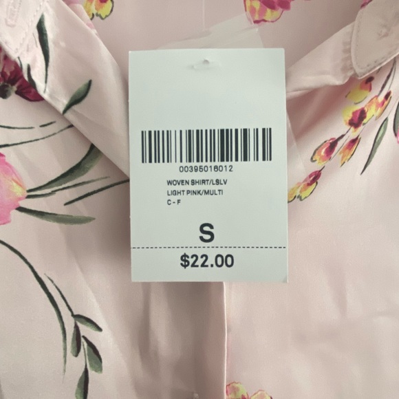 Silky flower button up blouse - Picture 3 of 3